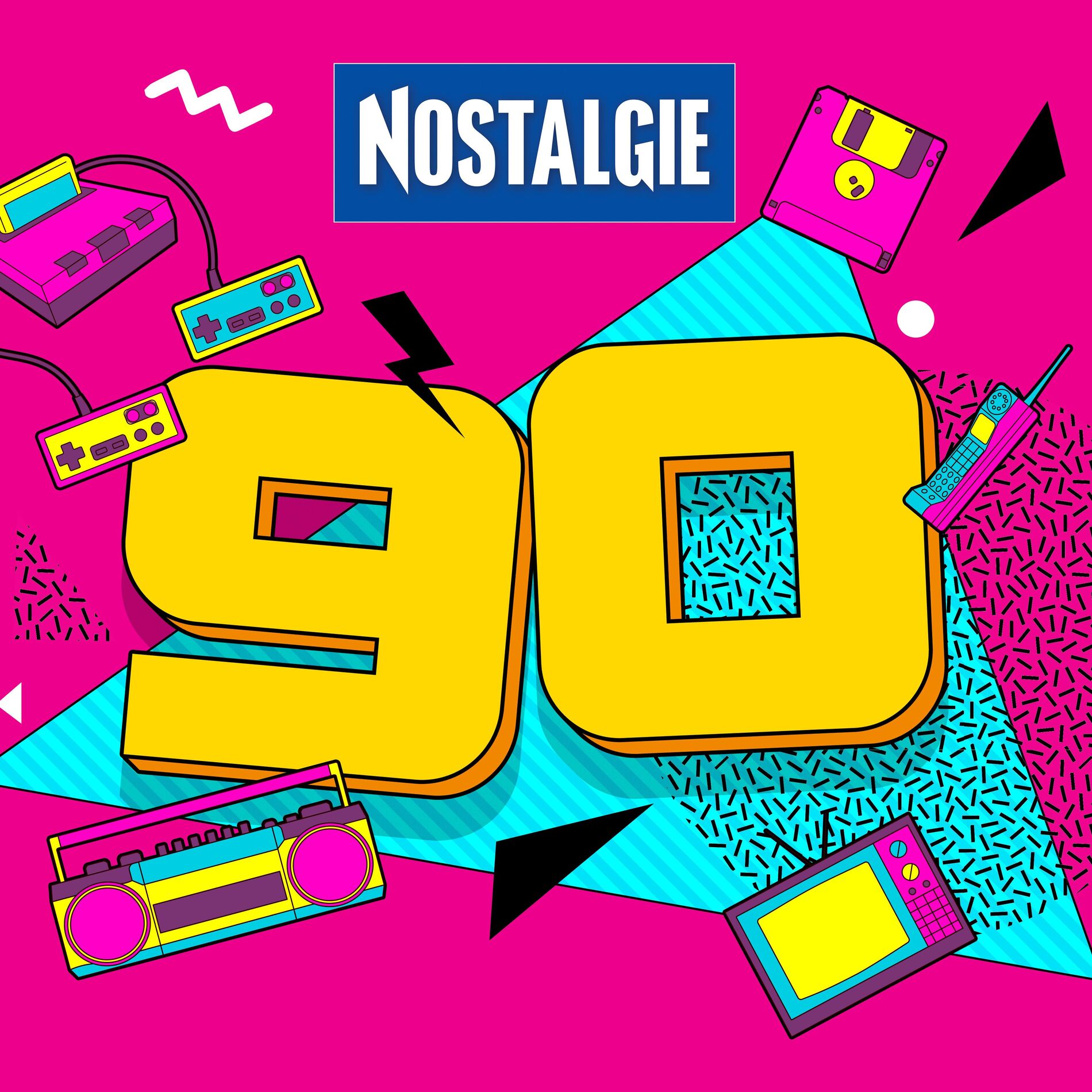 Album cover of Nostalgie 90 : Tous les tubes des années 90 - Best of 90