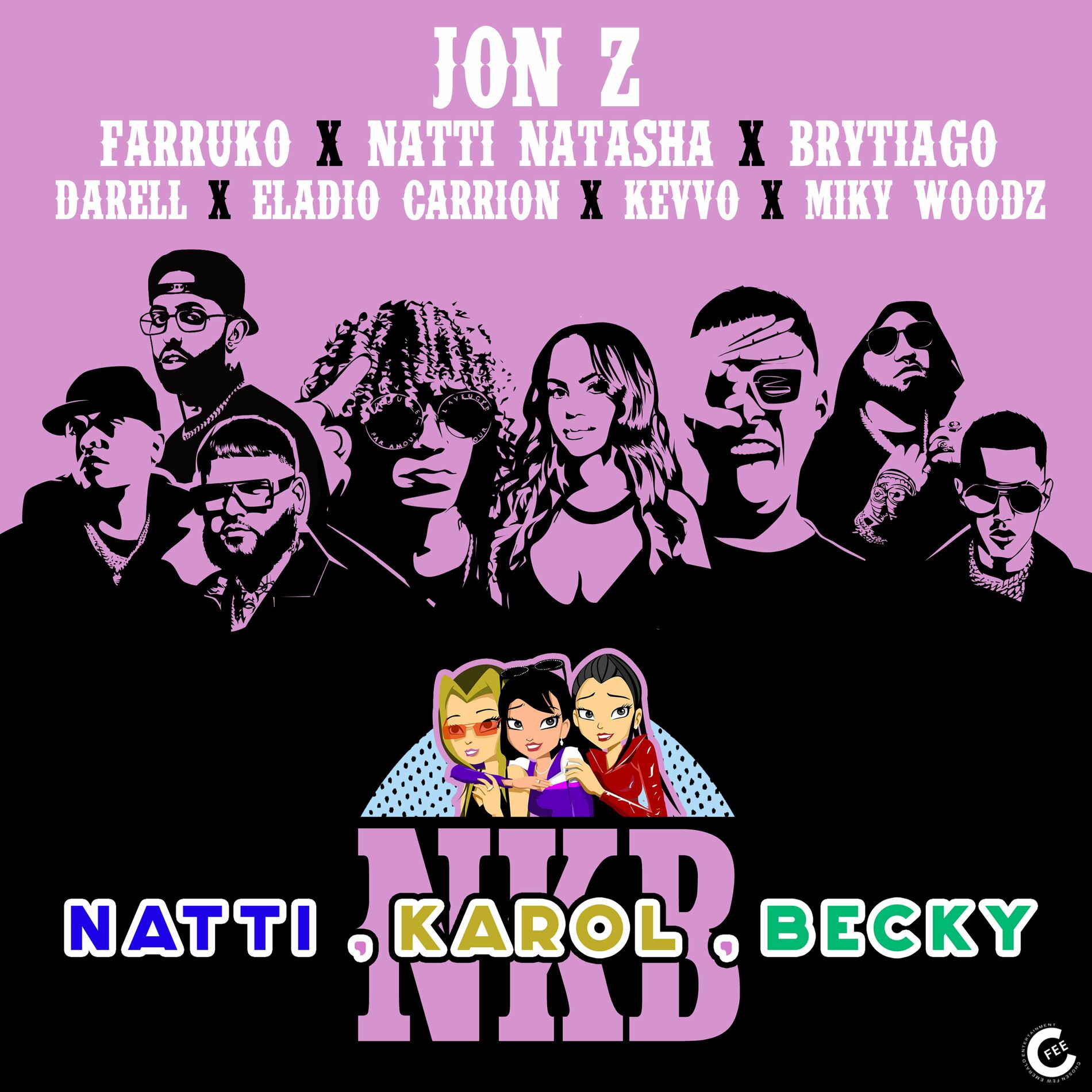 Album cover of Natti, Karol, Becky (feat. KEVVO, Brytiago, Darell, Eladio Carrión & Miky Woodz)