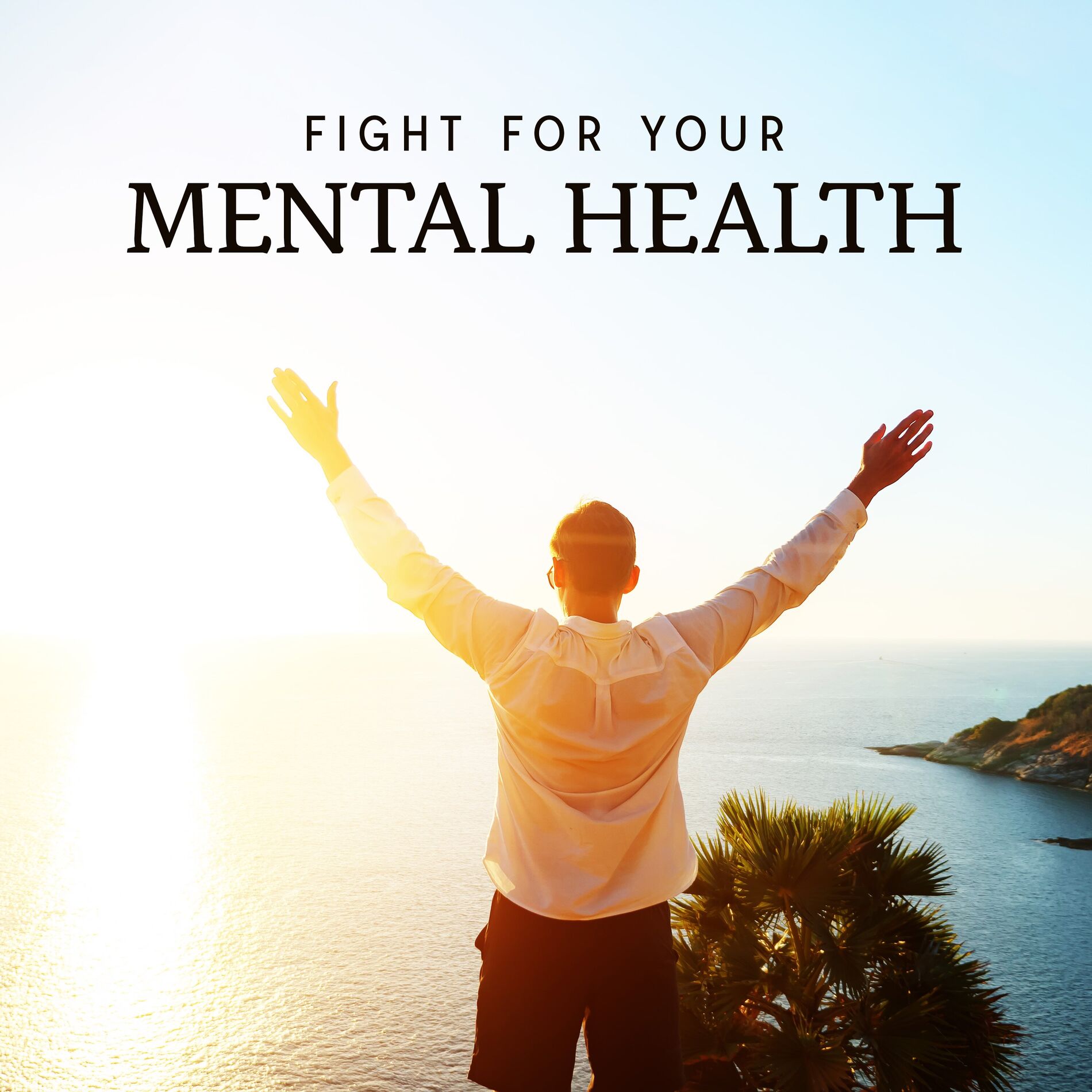 Album cover of Fight for Your Mental Health: Cozy Piano and Sounds of Nature to Soothe Your Nerves