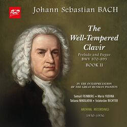 Cover of J.S. Bach: The Well Tempered Clavier, Book 2, BWV 870-893 (Live)