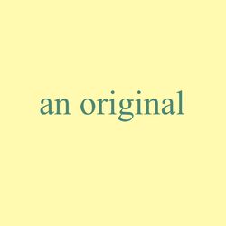 Cover of an original