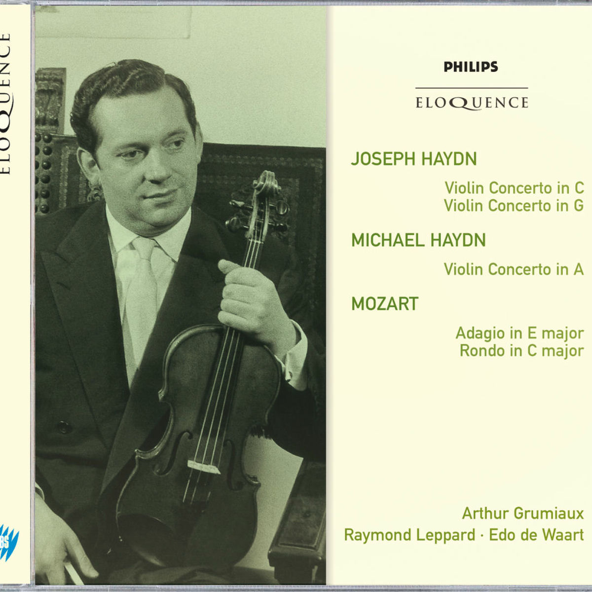 Album cover of Joseph Haydn: Violin Concertos in C & G; Michael Haydn: Violin Concerto in A