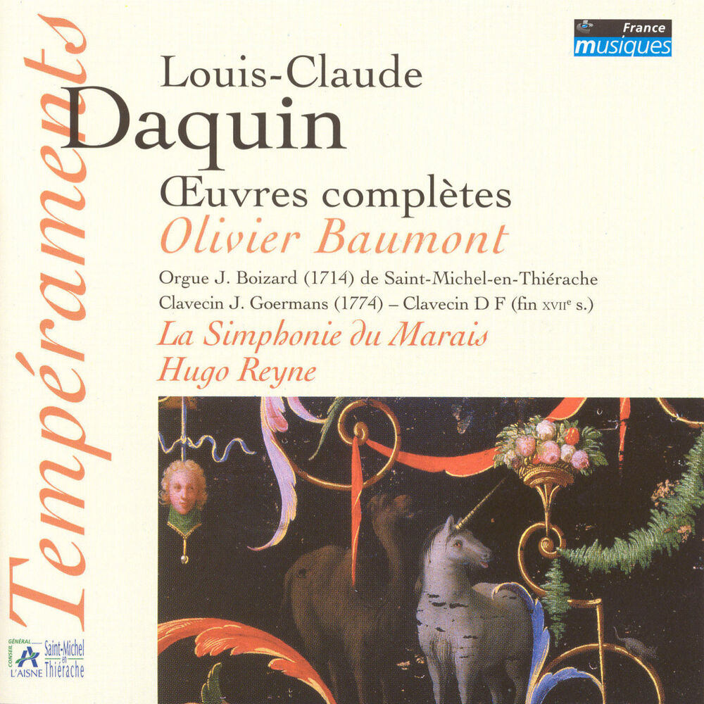 Picture of Daquin: Oeuvres complètes (orgue J. Boizard à Saint Michel-en-Thiérache)
