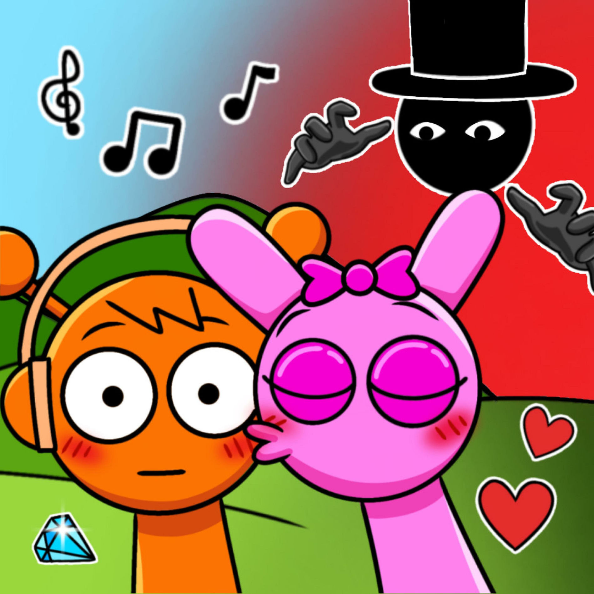 Album cover of SPRUNKI INCREDIBOX (El AMOR de OREN x PINKY)
