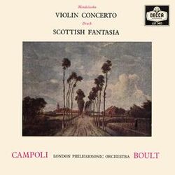 Cover of Mendelssohn: Violin Concerto; Bruch: Scottish Fantasy (Adrian Boult – The Decca Legacy III, Vol. 6)
