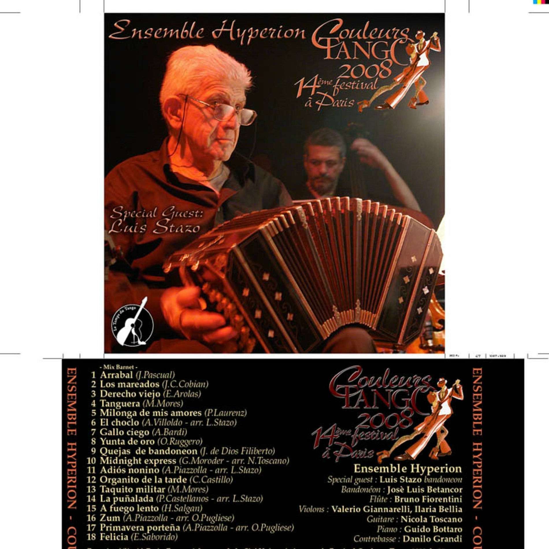 Album cover of Couleurs Tango