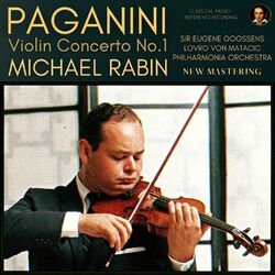 Cover of Paganini: Violin Concerto in D Major, Op. 6 by Michael Rabin