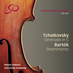 Cover of Tchaikovsky: Serenade for Strings in C - Bartók: Divertimento