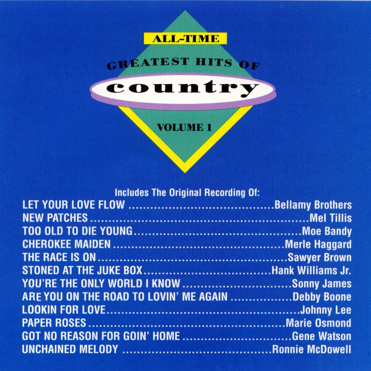 Album cover of All Time Greatest Hits Of Country