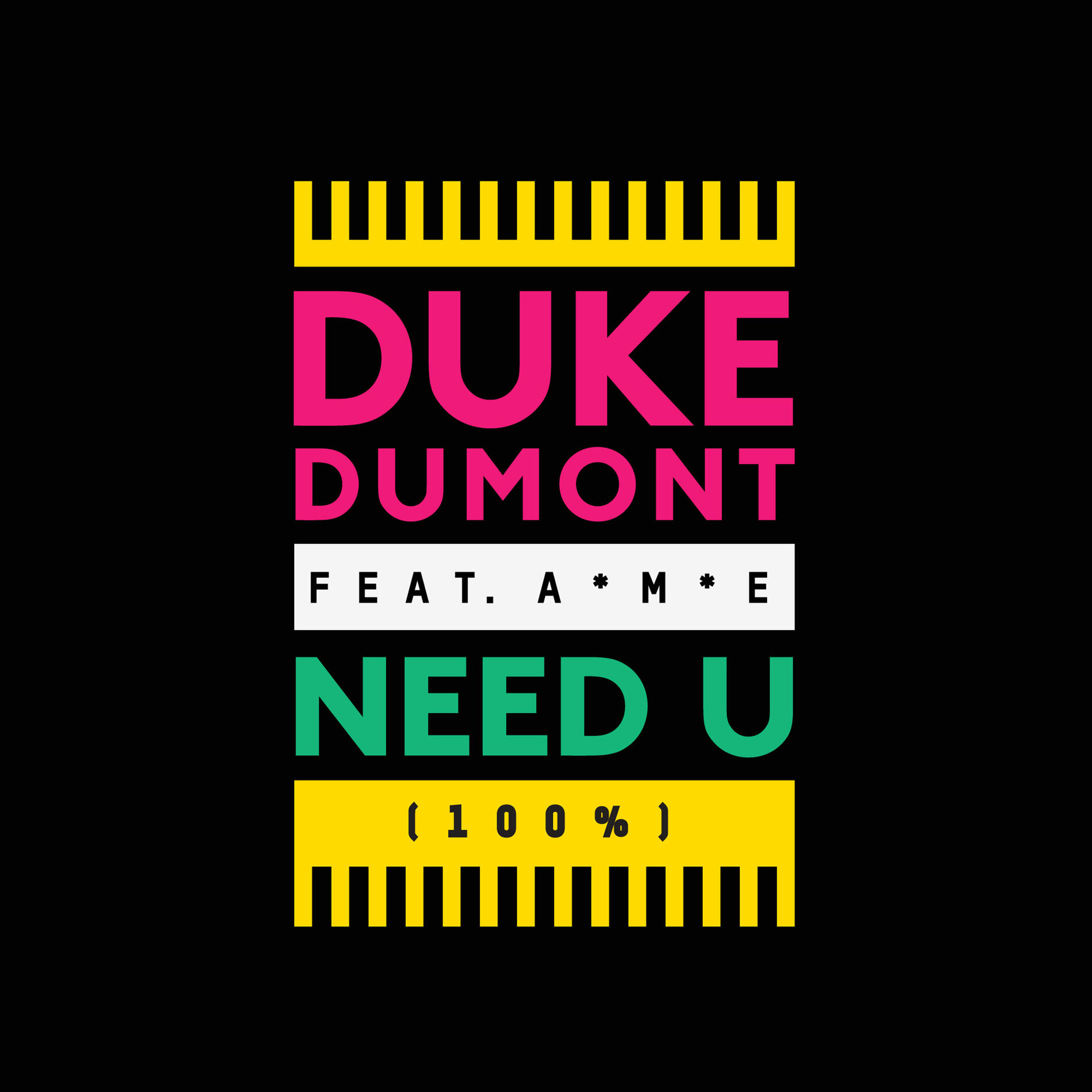 Album cover of Need U (100%) (feat. A*M*E) (Radio Edit)
