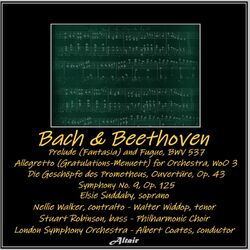 Cover of Bach & Beethoven: Prelude (Fantasia) and Fugue, Bwv 537 - Allegretto [Gratulations-Menuett] for Orchestra, WoO 3 - Die Geschöpfe d