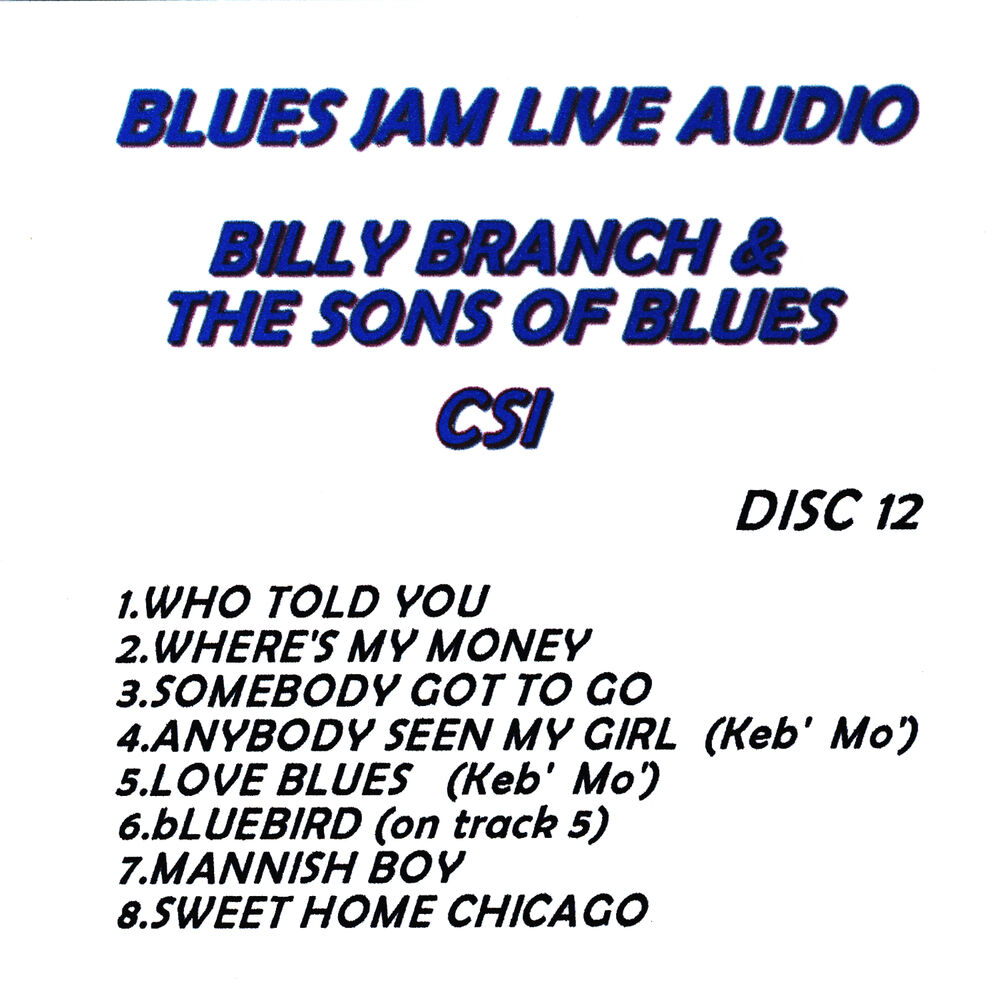 Picture of Blues Jam Live Audio: Billy Branch & The Sons Of Blues