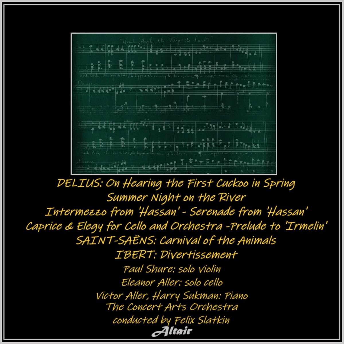 Album cover of Delius: On Hearing the First Cuckoo in Spring - Summer Night on the River - Intermezzo & Serenade from ’Hassan’ - Caprice & Elegy 