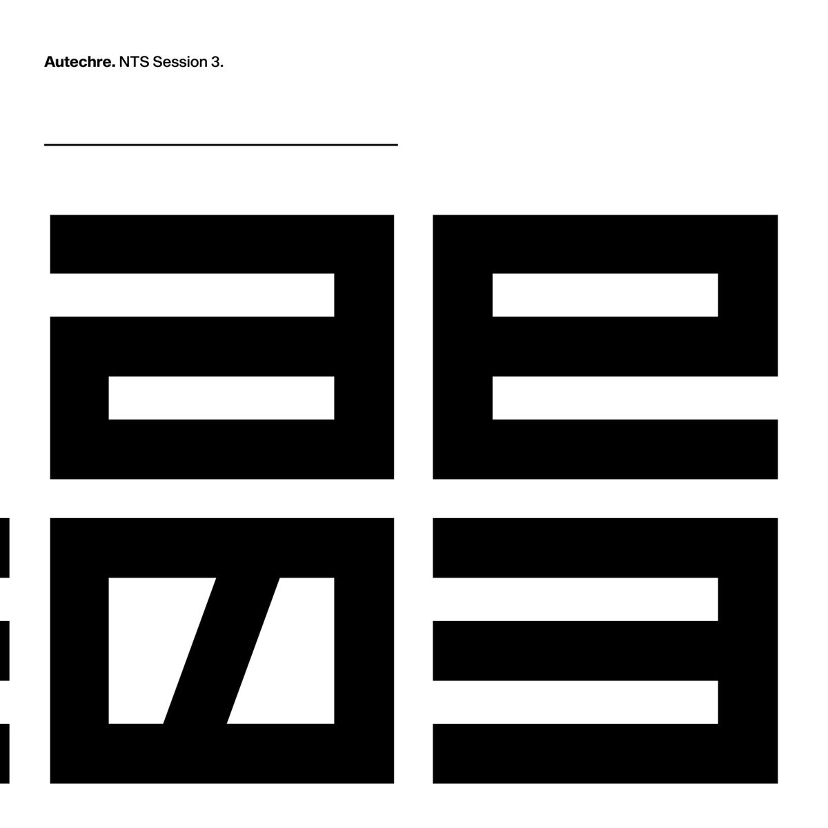 Album cover of NTS Session 3