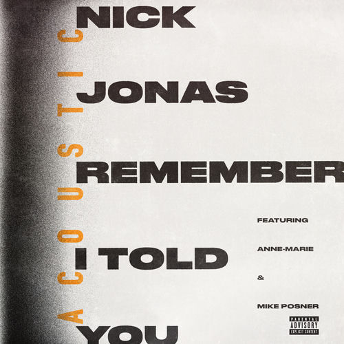 Remember I Told You - Acoustic by Nick Jonas - 113 BPM