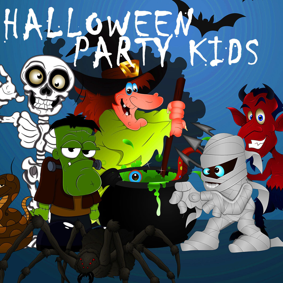 Album cover of Happy Halloween Kids - Music for a Scary, Spooky, Haunted Holiday!
