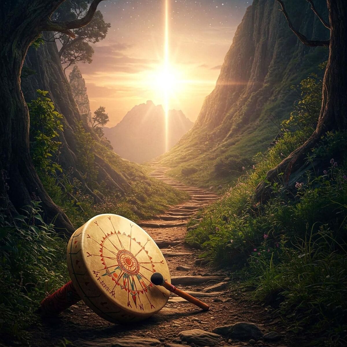 Album cover of Tambores Espirituales en el Camino hacia la Conciencia Superior