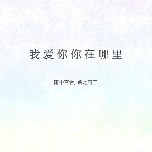 我爱你你在哪里 (合唱版)
