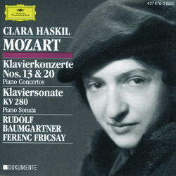 Cover of Mozart: Piano Concertos Nos.13 & 20; Piano Sonata K. 280