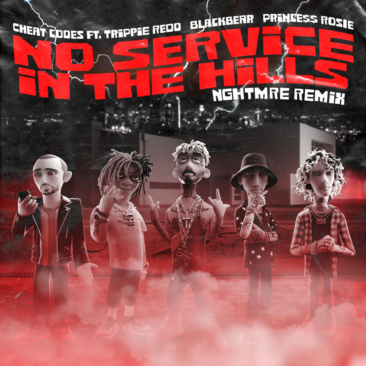 Album cover of No Service In The Hills (feat. Trippie Redd, Blackbear, PRINCE$$ ROSIE) (NGHTMRE Remix)