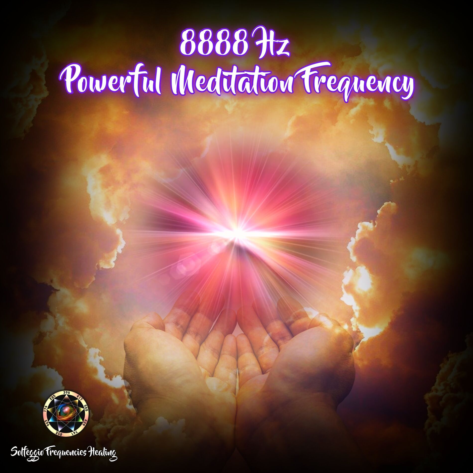 Album cover of 8888Hz Powerful Meditation Frequency