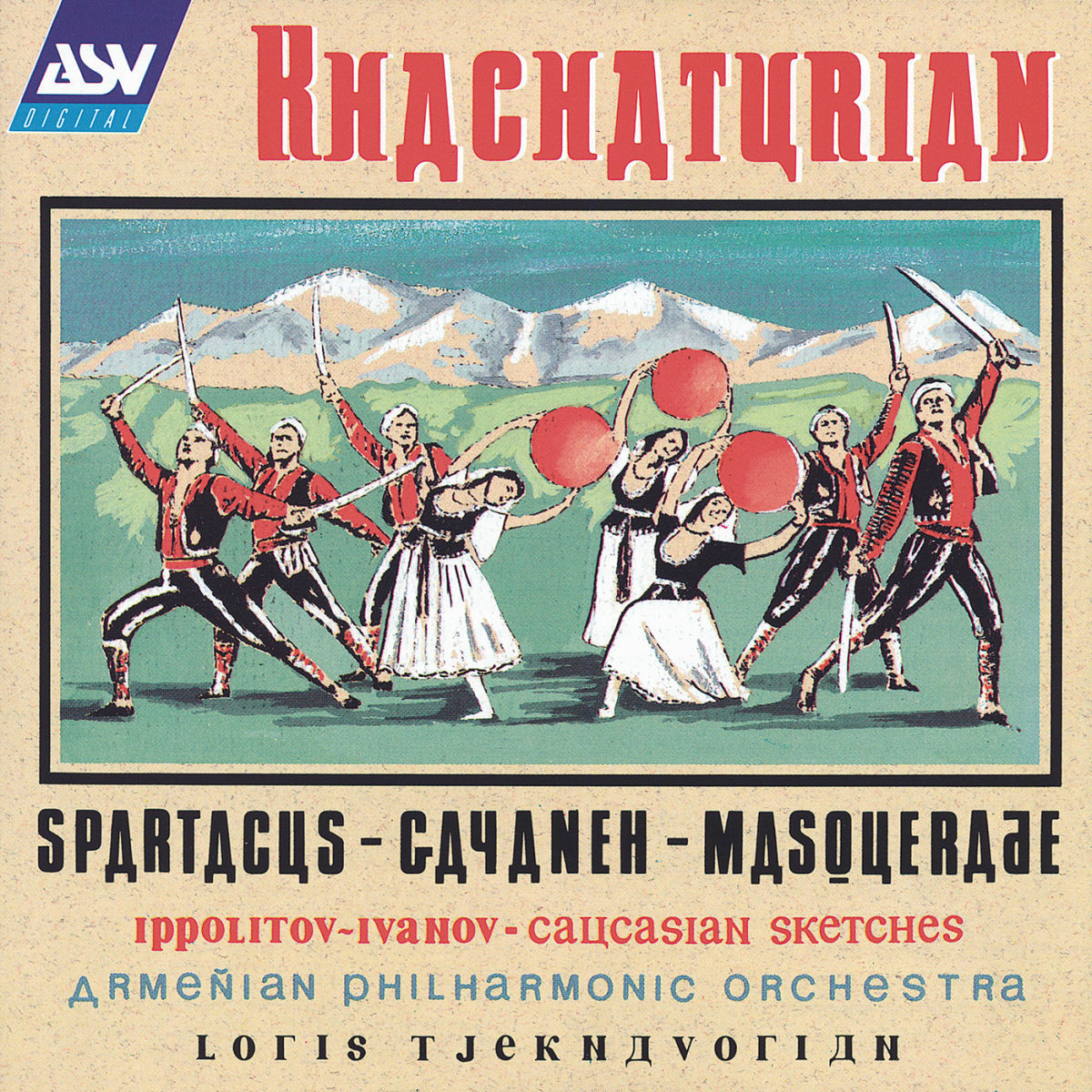 Album cover of Khachaturian: Spartacus, Gayaneh, Masquerade / Ippolitov-Ivanov: Caucasian Sketches