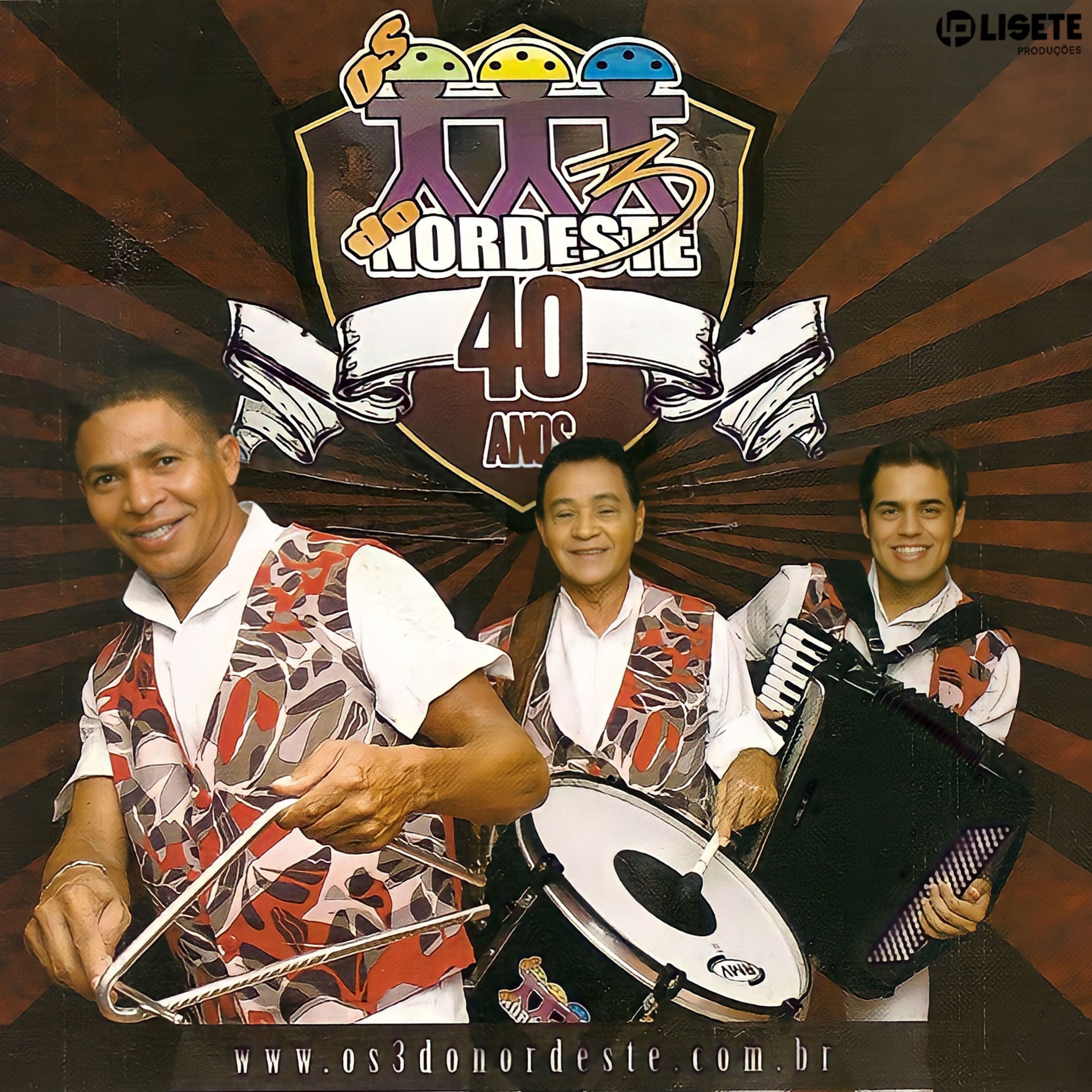 Album cover of Os 3 do Nordeste 40 Anos
