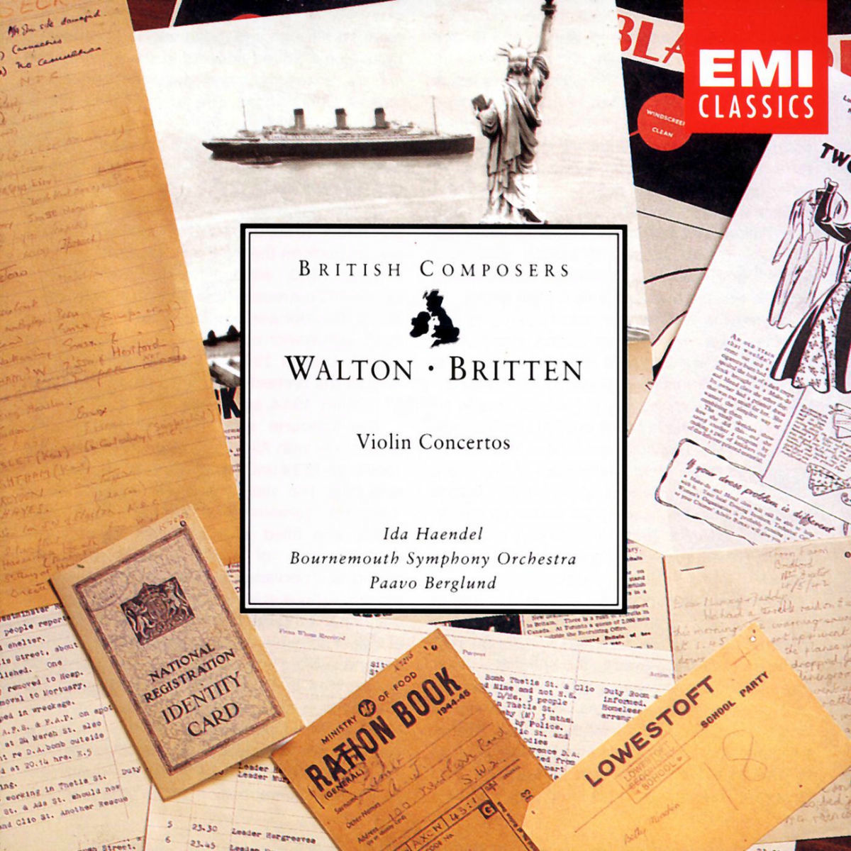 Album cover of Britten/Walton - Violin Concertos