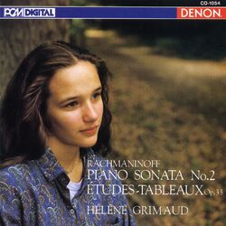 Cover of Rachmaninoff: Sonata No. 2, Etudes-Tableaux, Op. 33 & Others