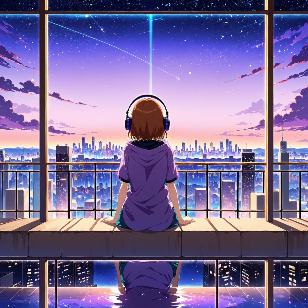 Picture of Whispers Beneath Moonlit Lanterns Lofi
