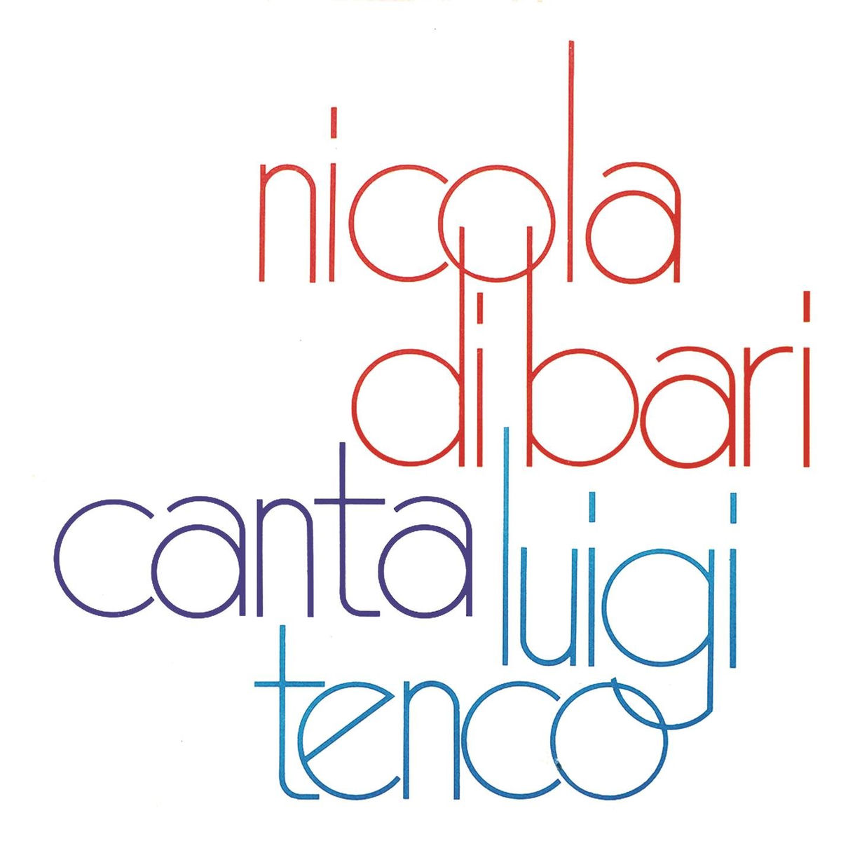 Album cover of Nicola Di Bari canta Luigi Tenco