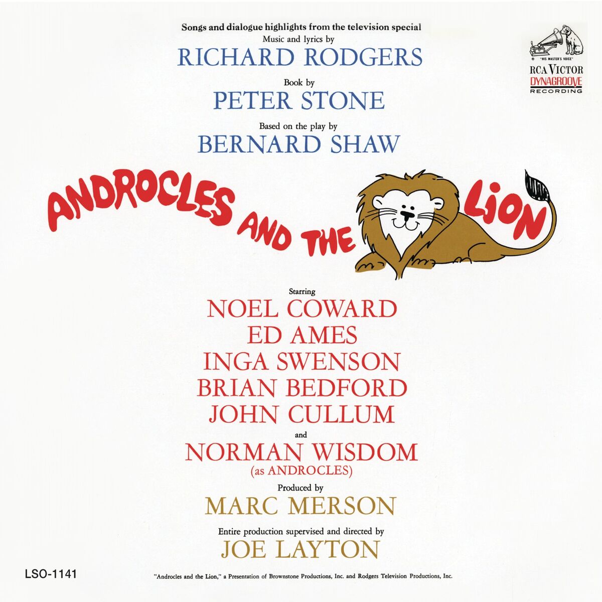 Album cover of Androcles and the Lion (Original Television Cast)