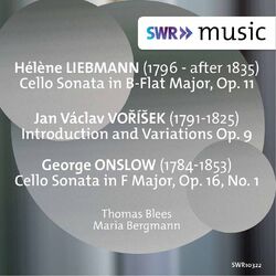 Cover of Liebmann, Voříšek & Onslow: Works for Cello & Piano