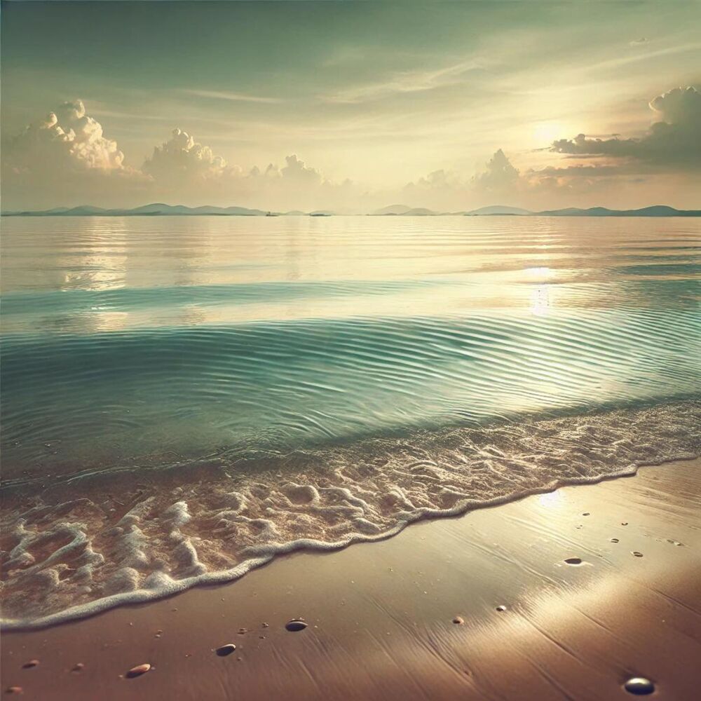 Picture of Waves Frequency of Calm Sea