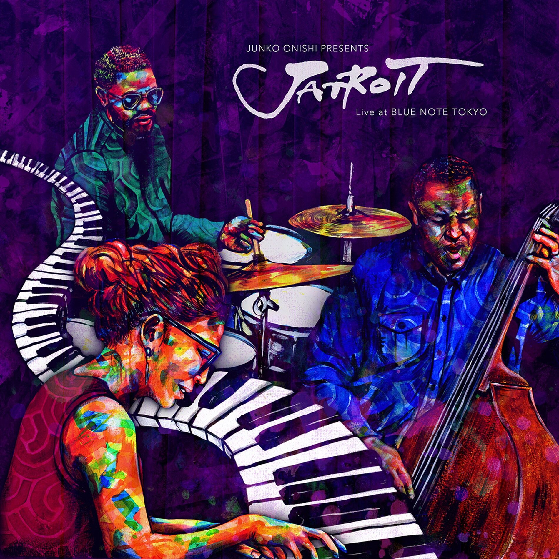 Album cover of Junko Onishi Presents Jatroit Live at Blue Note Tokyo (feat. Robert Hurst & Karriem Riggins)