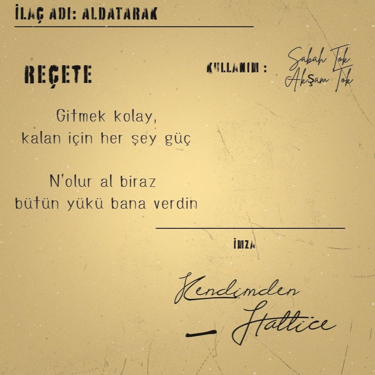 Album cover of Aldatarak