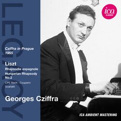 Cover of Liszt: Rhapsodie espagnole & Hungarian Rhapsody No. 2 (Live in Prague, 1955)