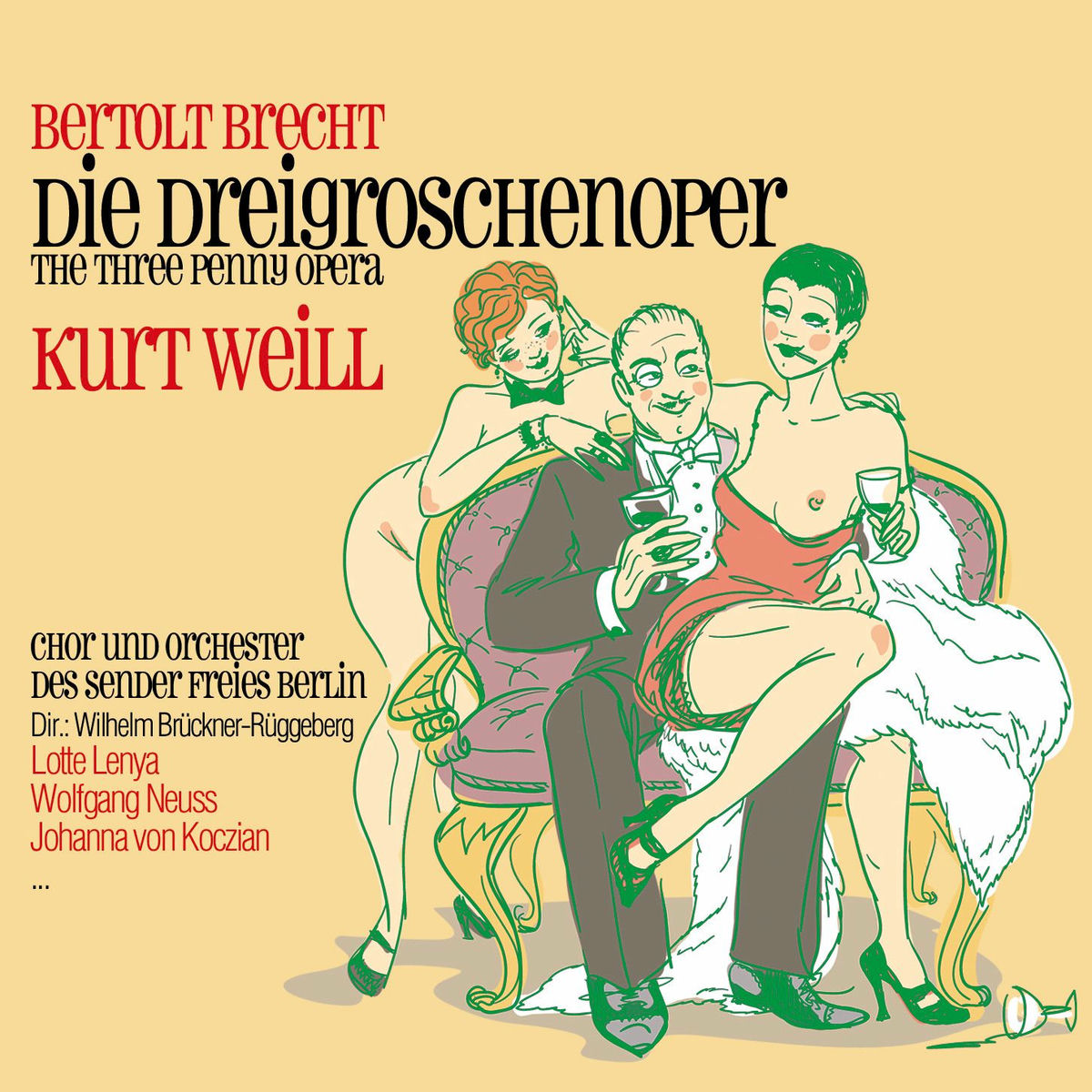 Album cover of Die Dreigroschenoper/The Three Penny Opera