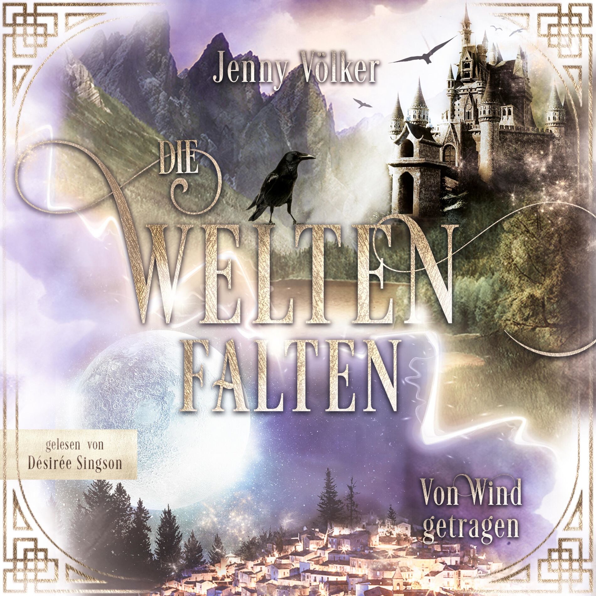 Album cover of Die Weltenfalten - Von Wind getragen (Band 2 der Urban Fantasy Hexen Trilogie)
