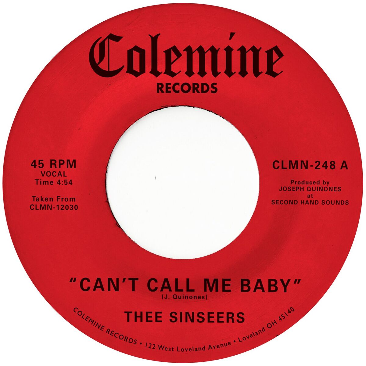 Album cover of Can't Call Me Baby / Take A Chance