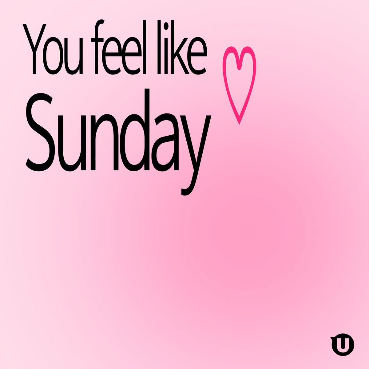 Album cover of You feel like Sunday <3
