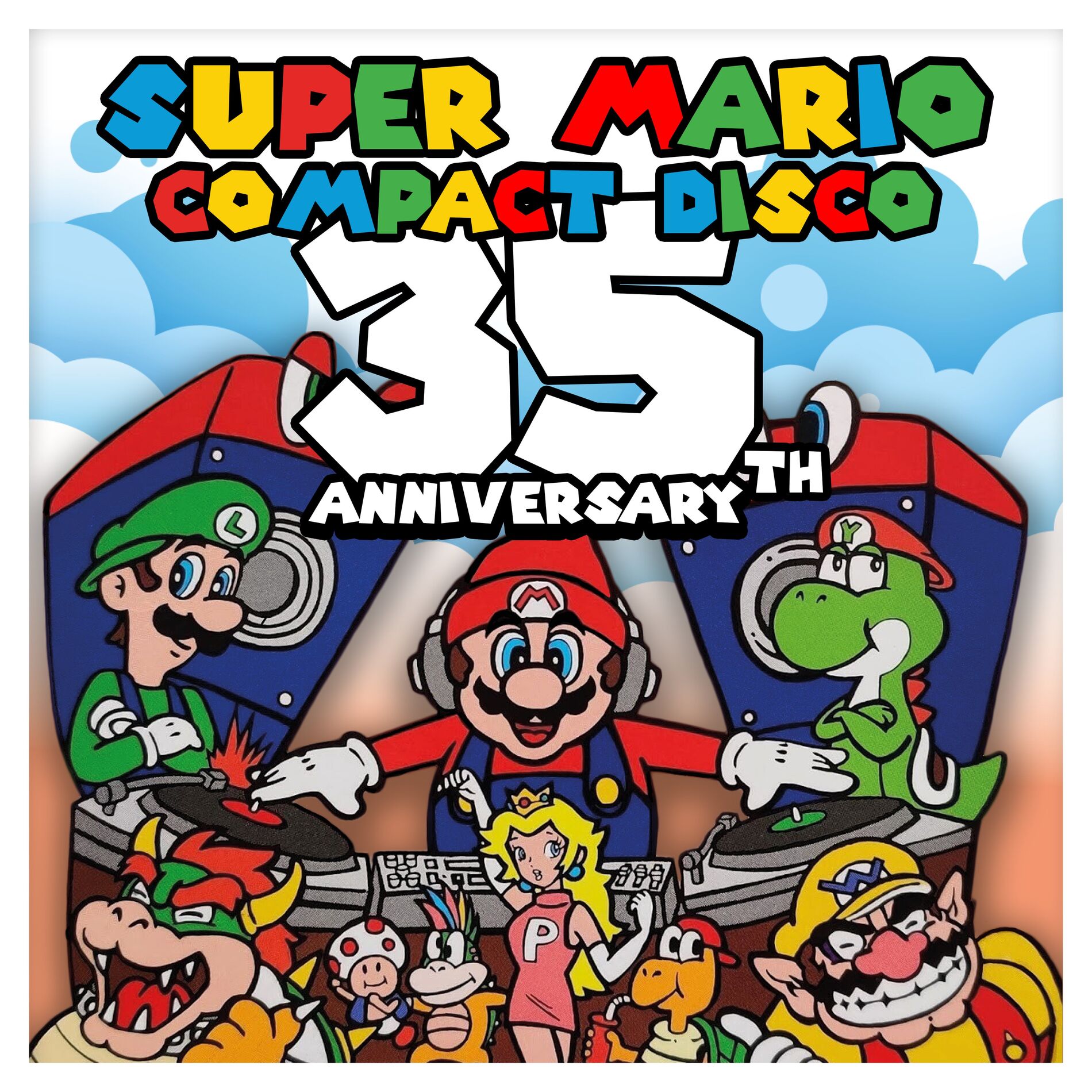 Album cover of Super Mario Compact Disco – 35th Anniversary Edition