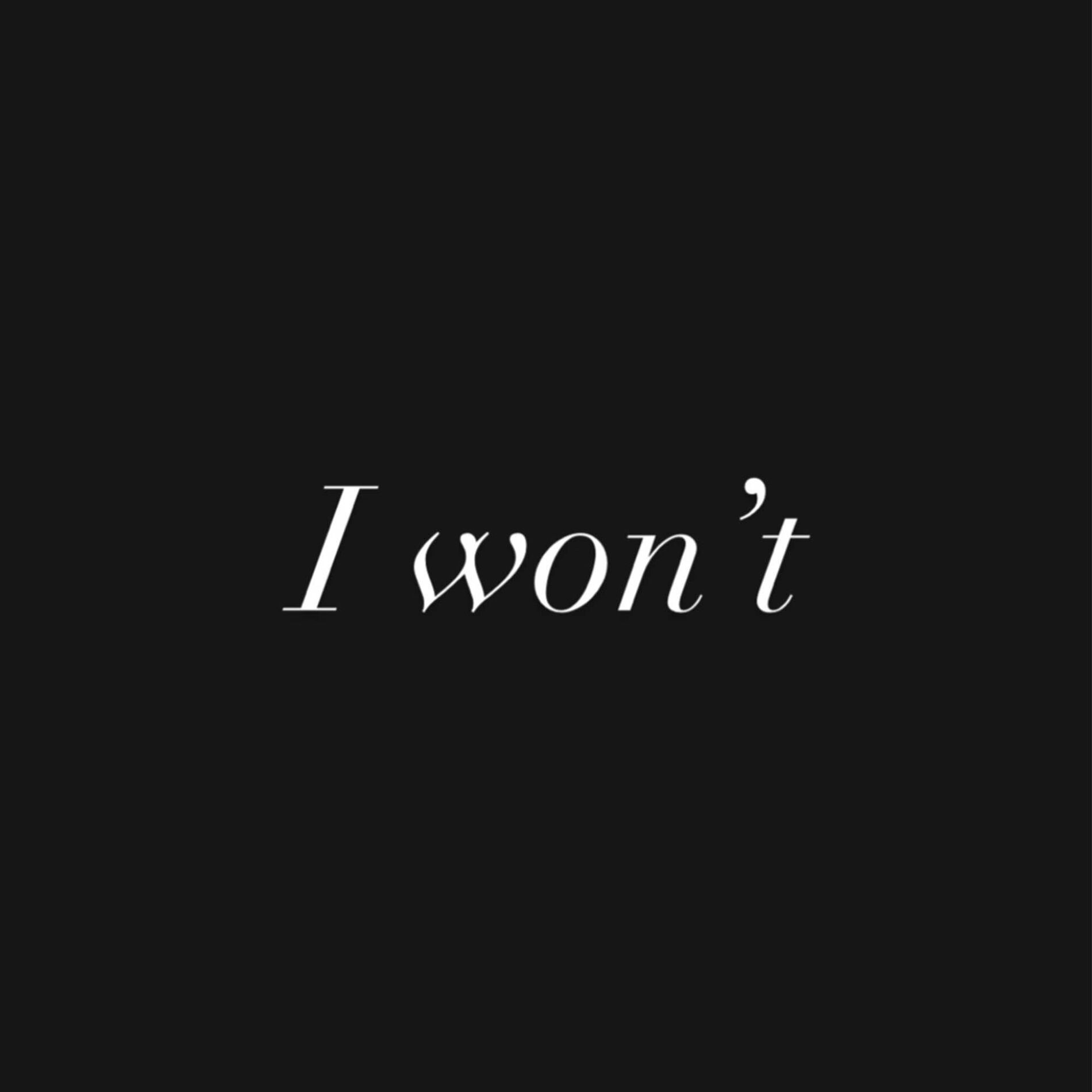 Album cover of I won’t