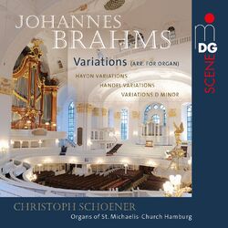 Cover of Brahms: Variations (Arr. for Organ)