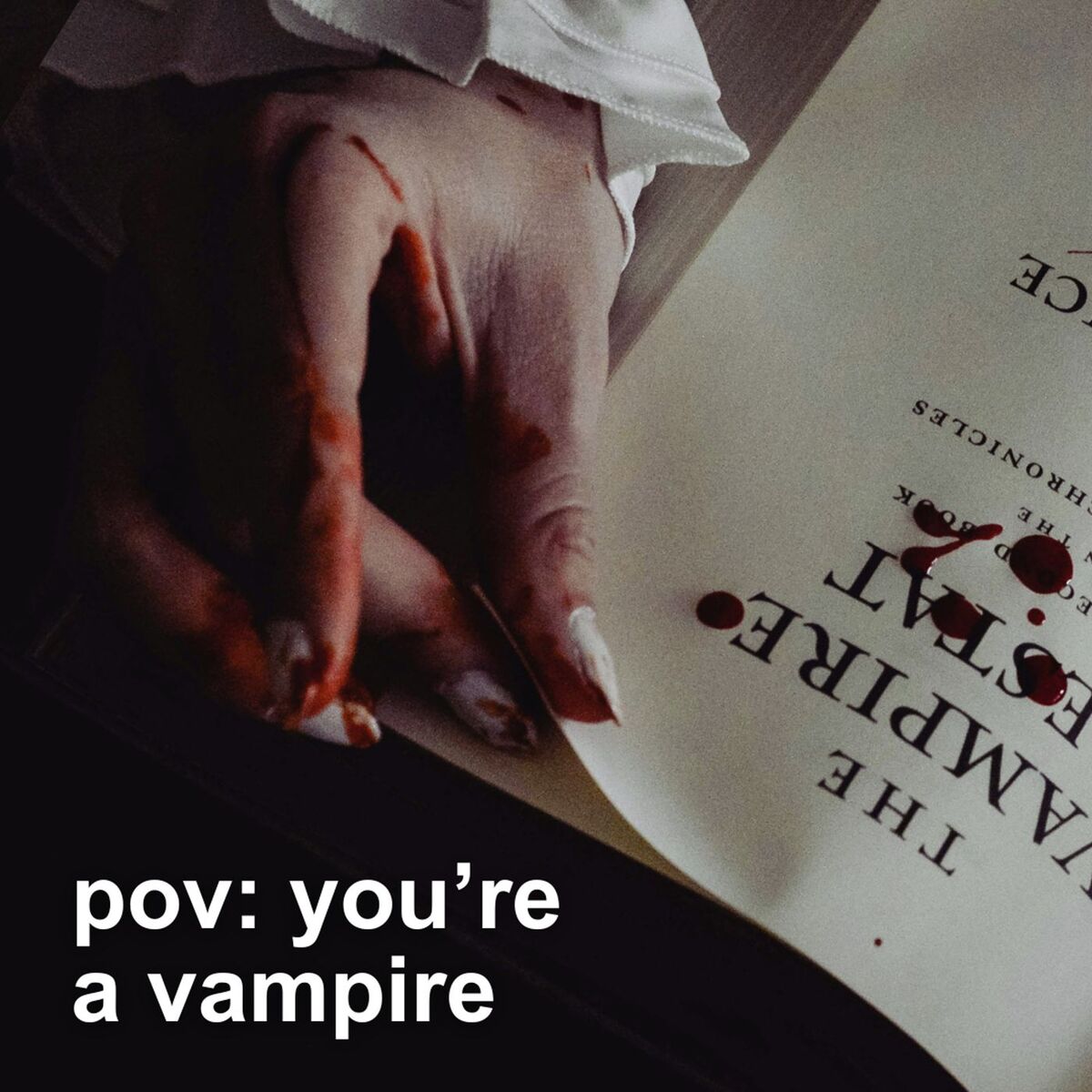 Album cover of pov: you're a vampire