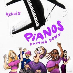 Cover of Pianos Raining Down