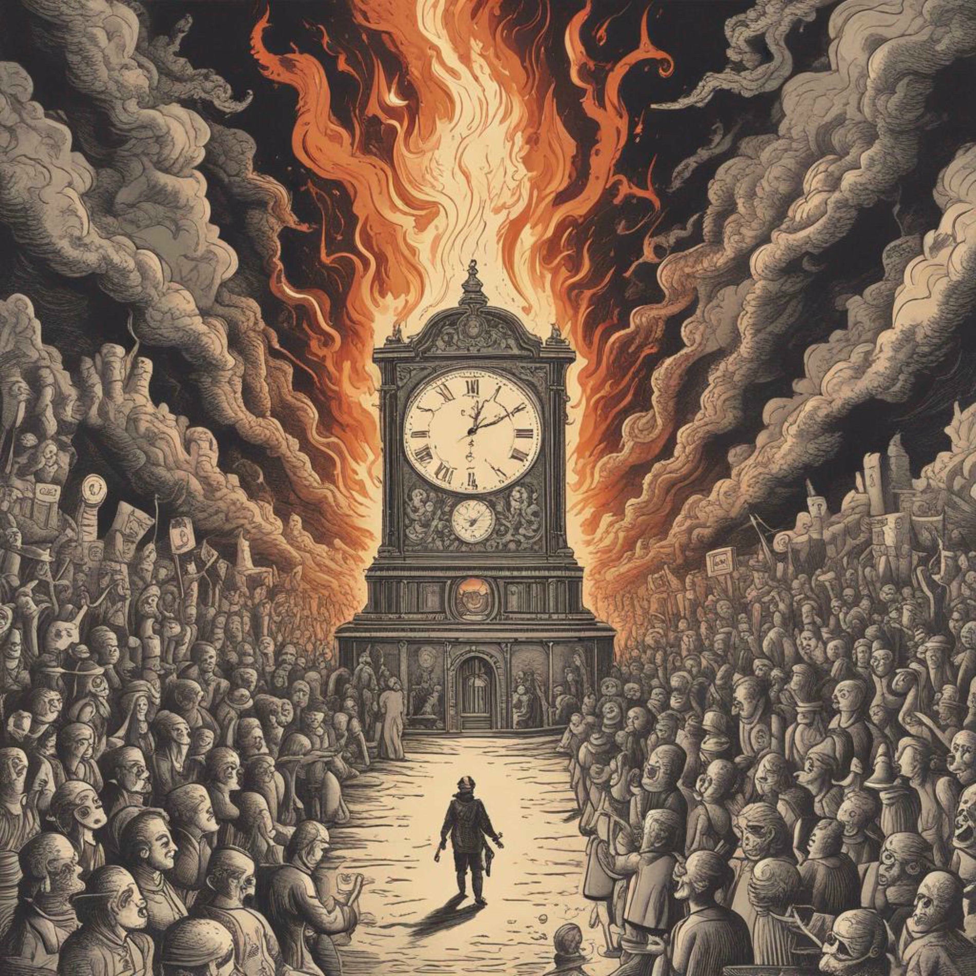 Album cover of burning from 1 to 10, a memory.