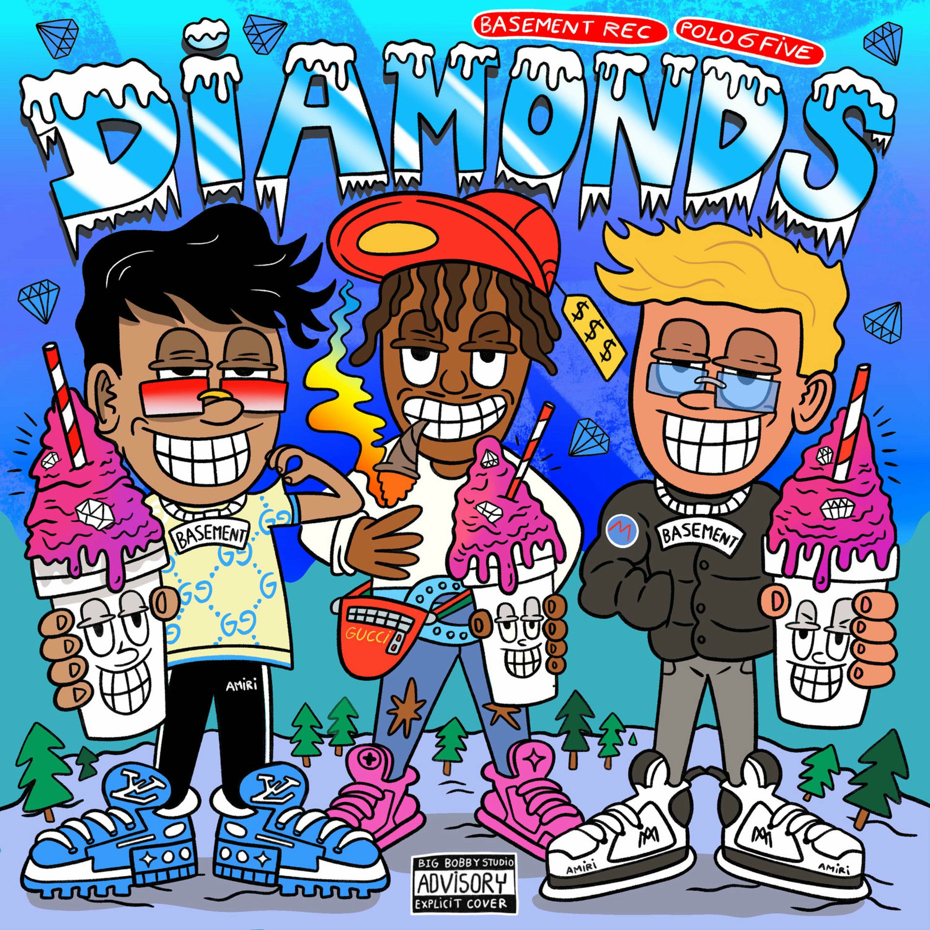Album cover of Diamonds (feat. Polo65)