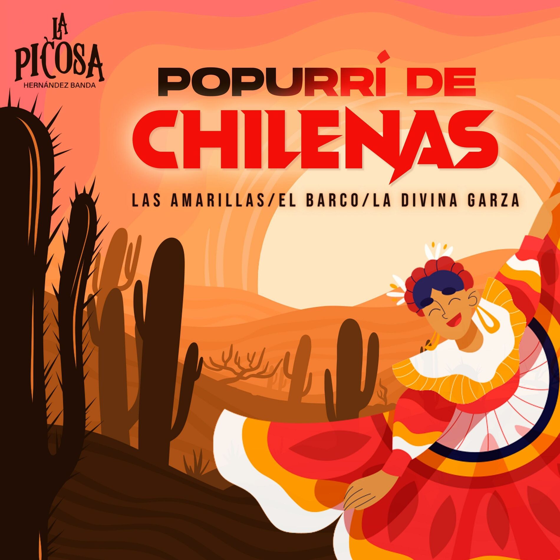 Album cover of Popurrí de Chilenas: Las Amarillas / El Barco / La Divina Garza