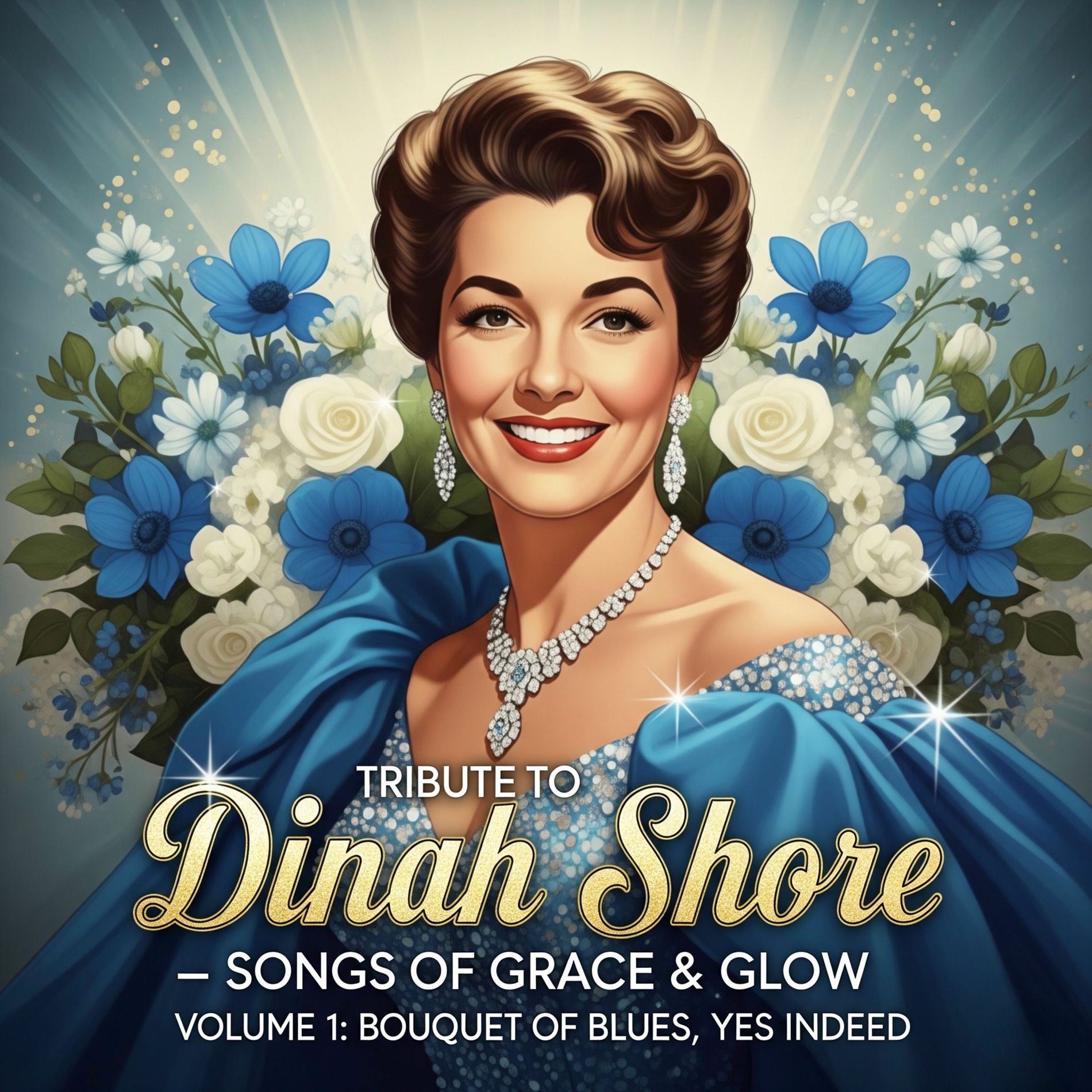 Album cover of Tribute to Dinah Shore - Songs of Grace & Glow - Volume 1: Bouquet of Blues, Yes Indeed